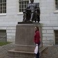 315-0592 Posing with Statue of John Harvard.jpg
